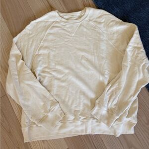 THE GREAT. Slouch sweatshirt cream